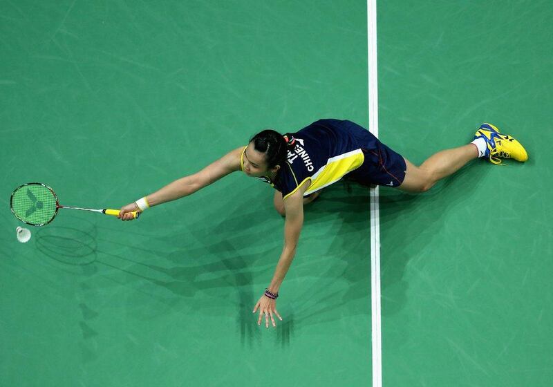 Tai Tzu-ying of Chinese Taipei in action during the women’s final. Francois Nel / Getty Images