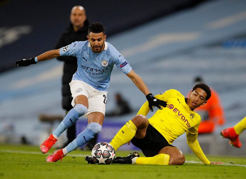 Riyad Mahrez - 7, Was smart in his play to set up Kevin De Bruyne rather than shooting for the opener, though he could have done better with his effort towards the end of the first half. Reuters