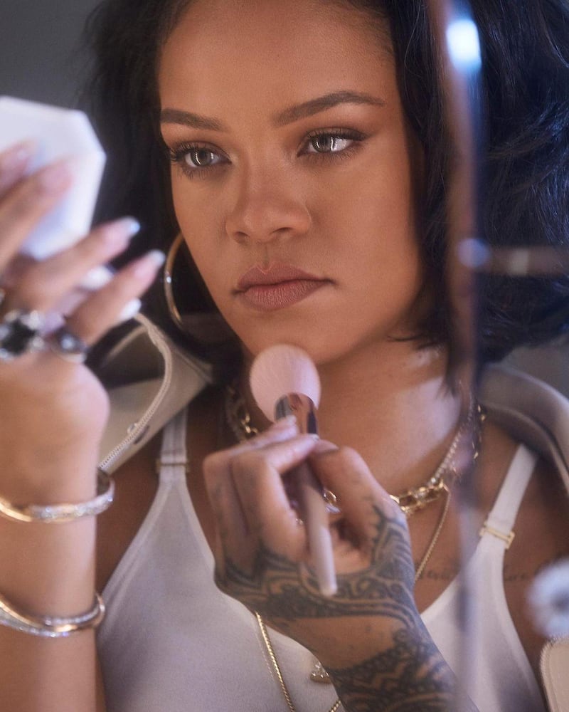 Rihanna, Fenty Beauty: The ‘Shut Up and Drive’ singer shook up the cosmetics industry when she launched Fenty in 2017 with a large range of foundation colours to be as inclusive as possible. 'I love the Killawatt highlighter because you can use it in so many ways,' she says of her favourite product. Instagram