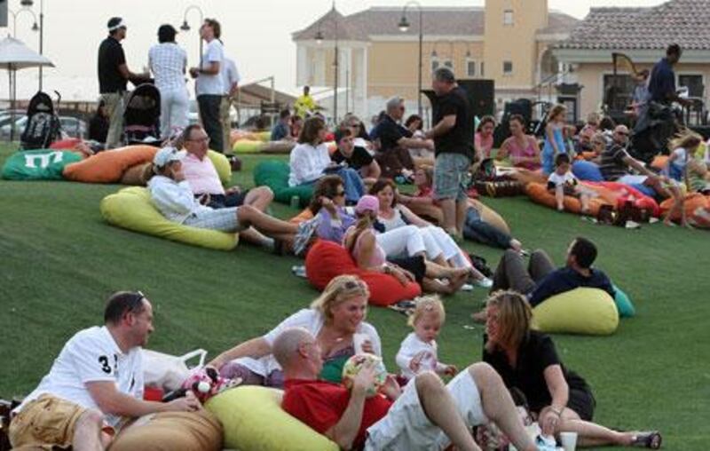 Many families took part in Saturday's charity event at The Els Golf Club in Dubai Sports City despite the windy weather.