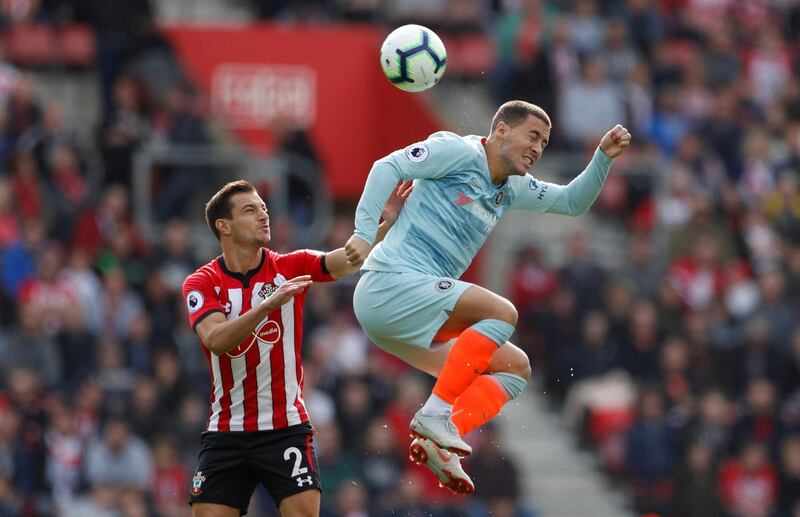 Left midfield: Eden Hazard (Chelsea) – Maintained his marvellous standards with a well-taken opener at Southampton. He also set up Alvaro Morata’s goal. Reuters