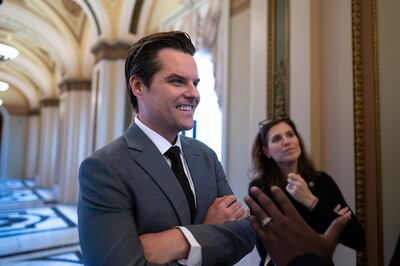 Matt Gaetz at the Capitol in Washington, on Septemebr 29. AP Photo