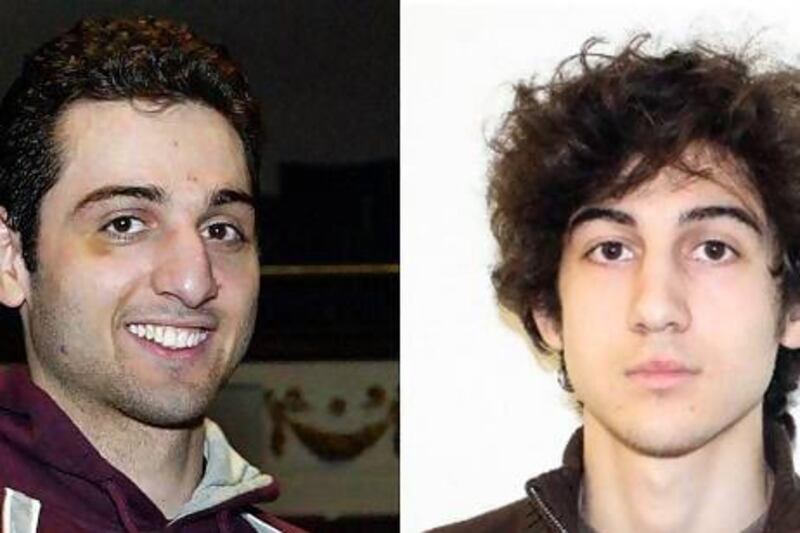 Tamerlan Tsarnaev, left, and his brother Dzhokhar. The Sun of Lowell / Reuters