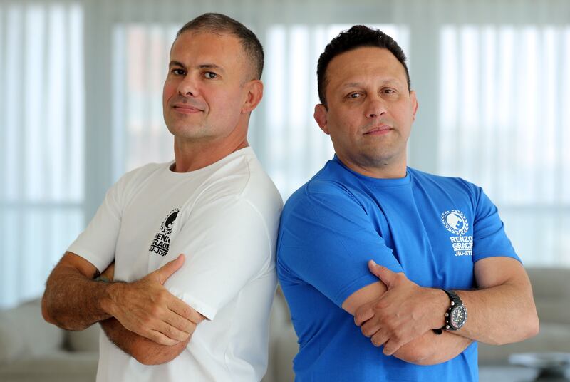 Renzo Gracie with Rafael Haubert, left, who will run 'Renzo Gracie Dubai' when the academy opens in July, 2023. 