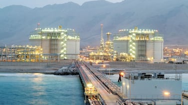 Oman LNG's complex in the sultanate's north-eastern coastal city of Sur. Photo: Oman LNG