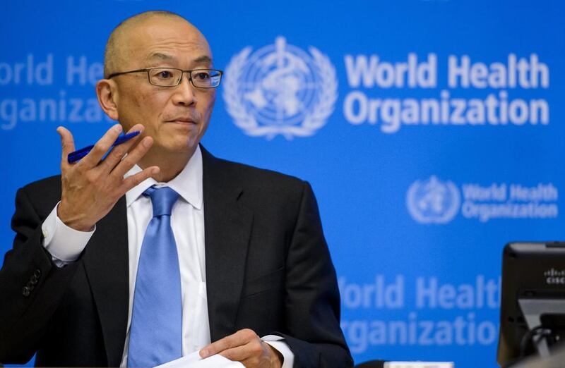 World Health Organisation assistant director general for health security, Keiji Fukuda, in Geneva on May 14, 2014 following an emergency meeting about Mers amid rising international concern about the virus. Fabrice Coffrini / AFP