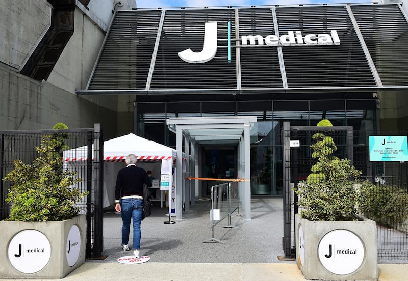 Outside the J Medical centre at Juventus' Allianz Stadium. Reuters
