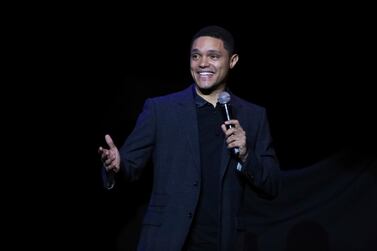 South African comedian Trevor Noah is coming back to Abu Dhabi in October. AP