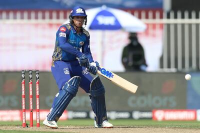 Quinton de Kock of Mumbai Indians bats during match 17 of season 13 of the Dream 11 Indian Premier League (IPL) between the Mumbai Indians and the Sunrisers Hyderabad held at the Sharjah Cricket Stadium, Sharjah in the United Arab Emirates on the 4th October 2020.
Photo by: Deepak Malik  / Sportzpics for BCCI