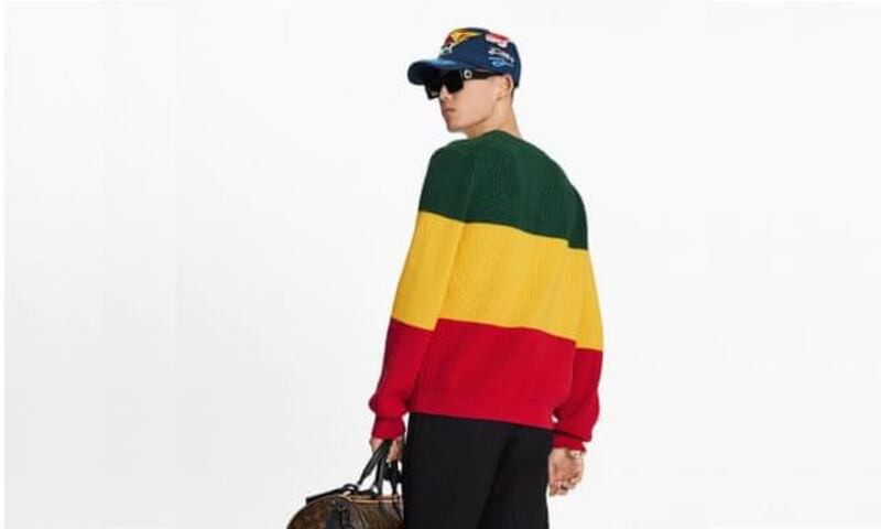 Louis Vuitton has withdrawn from sale a jumper it claimed was inspired by the Jamaican flag. Courtesy Louis Vuitton 