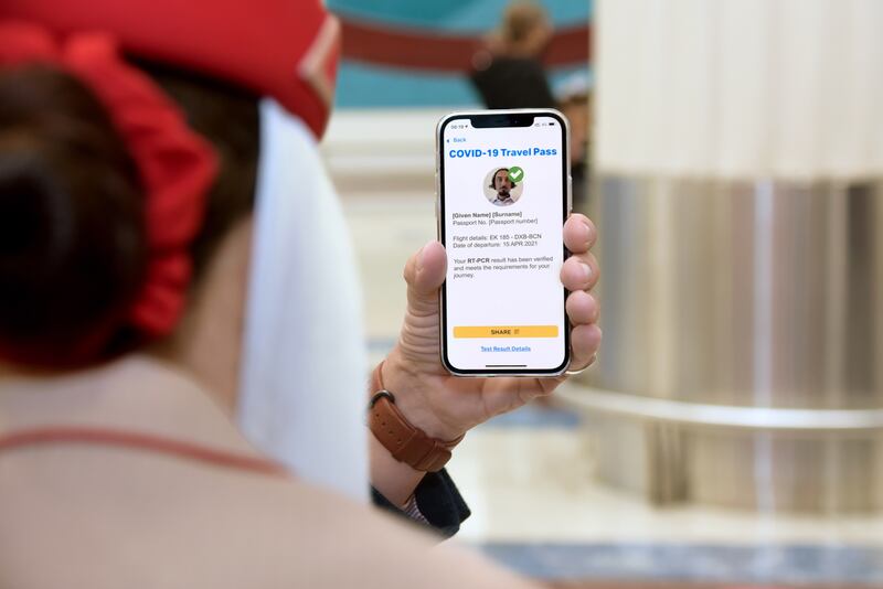 Emirates passengers will no longer need to use multiple apps to show their Covid-19 vaccination information when travelling to the EU. Photo: Emirates