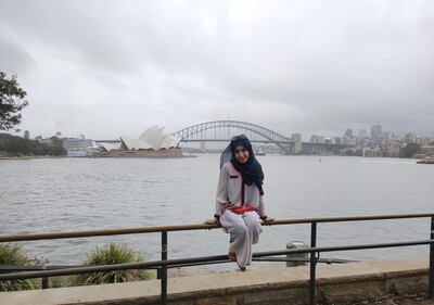 Al Romaithi ended her trip in Australia in February 2020, before the coronavirus was declared a global pandemic. Courtesy Guinness World Records 