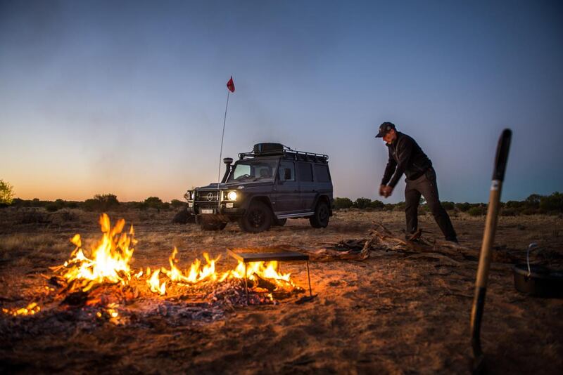 Explorer Mike Horn led the G-Wagen expedition in the Simpson Desert. Alex Rae