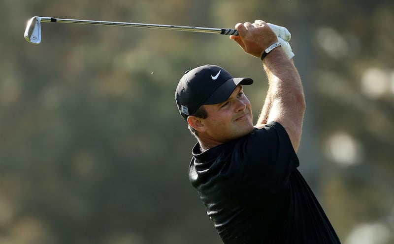 AUGUSTA, GEORGIA - NOVEMBER 15: Patrick Reed of the United States plays his shot from the third tee during the final round of the Masters at Augusta National Golf Club on November 15, 2020 in Augusta, Georgia.   Patrick Smith/Getty Images/AFP
== FOR NEWSPAPERS, INTERNET, TELCOS & TELEVISION USE ONLY ==
