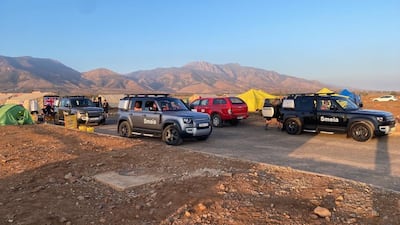 Jaguar Land Rover supplied four Land Rover Defenders to support UK Isar's efforts to access those most affected by the earthquake in Morocco. Photo: Jaguar Land Rover