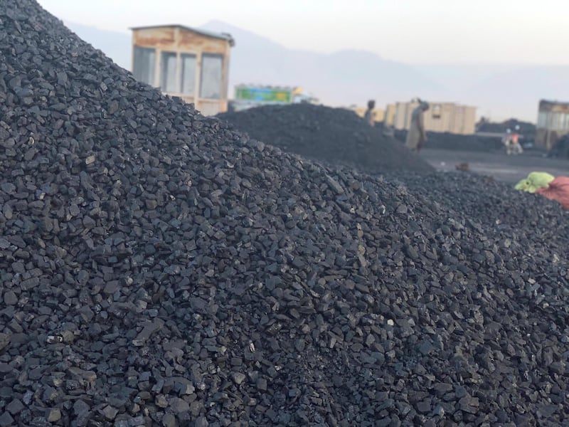 Coal is used as heating fuel by many Afghans during the harsh winter months. Hikmat Noori for The National