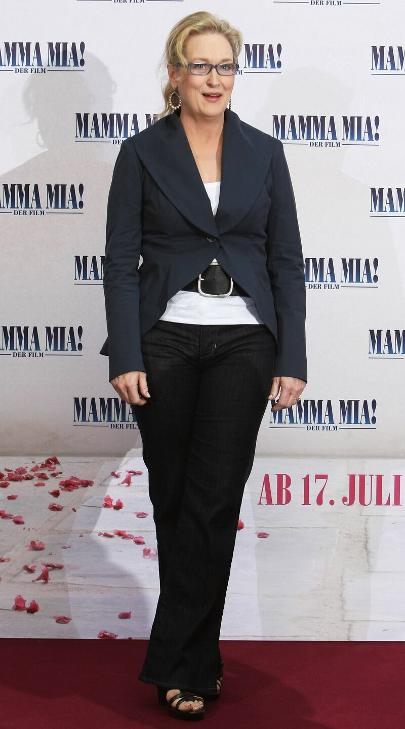 BERLIN - JULY 03:  Actress Meryl Streep attends the photocall for "Mamma Mia! The Movie" at the Adlon Hotel on July 3, 2008 in Berlin, Germany.  (Photo by Sean Gallup/Getty Images)