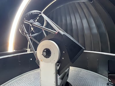 Abu Dhabi's quantum optical ground station contains an 800mm diameter tracking telescope.