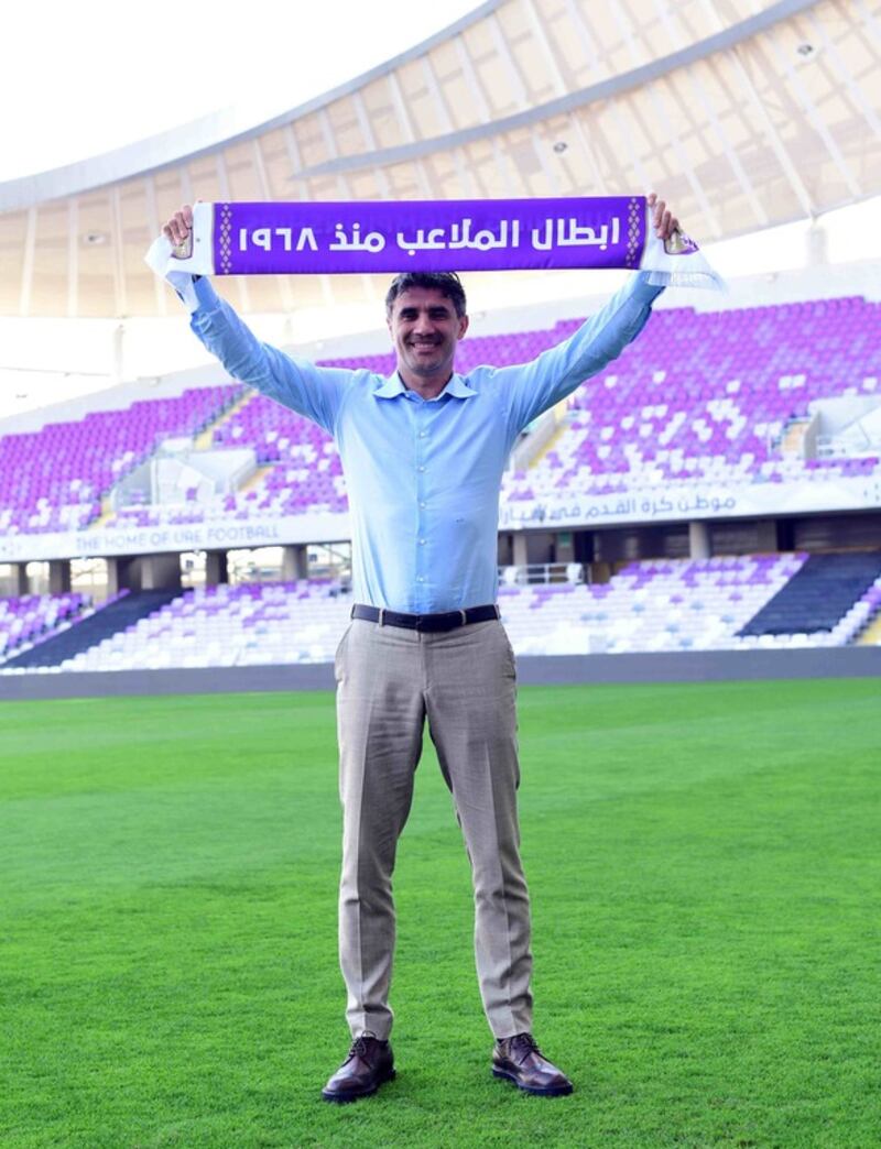 Zoran Mamic after being unveiled as Al Ain manager on February 1, 2017. Courtesy Al Ain FC