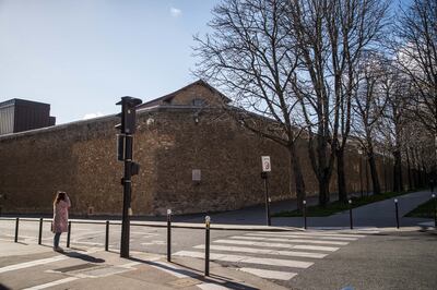 The Sante prison in Paris, where Jean-Luc Brunel was found dead in his cell.  EPA.