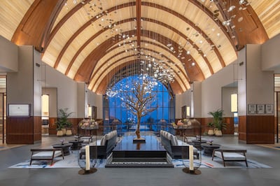 The lobby of the Anantara Mina Al Arab Ras Al Khaimah Resort. Photo: Anantara Hotels & Resorts