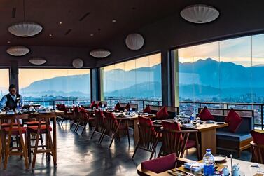 View from the hotel restaurant. Courtesy Vivanta Kathmandu