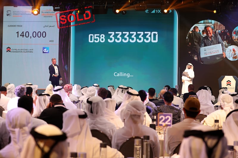 An exclusive mobile number sold for 140,000 dirhams