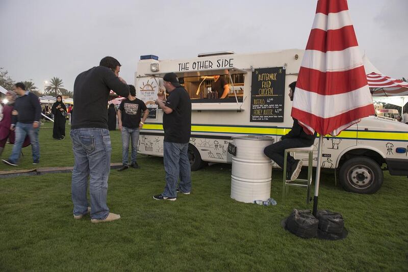 The Other Side, part of the 'British crew', this truck serves up fried chicken in all it's forms. Vidhyaa for The National