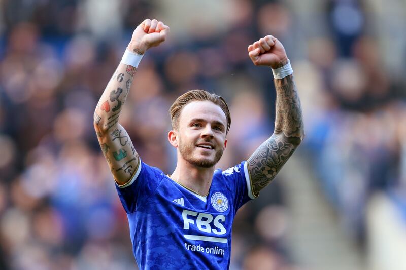 =11) James Maddison (Leicester City) 12 goals in 35 games. Getty