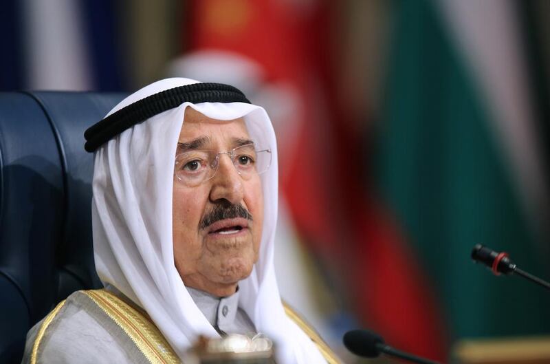 Kuwait’s emir Sheikh Sabah Al Ahmad Al Jaber Al Sabah on March 31. AFP Photo