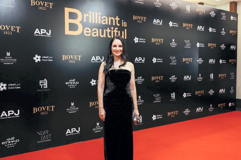 07.11.18 Brilliant is beautiful, charity event in Dubai. Actress  Madeline Stowe attended. Anna Nielsen for The National.