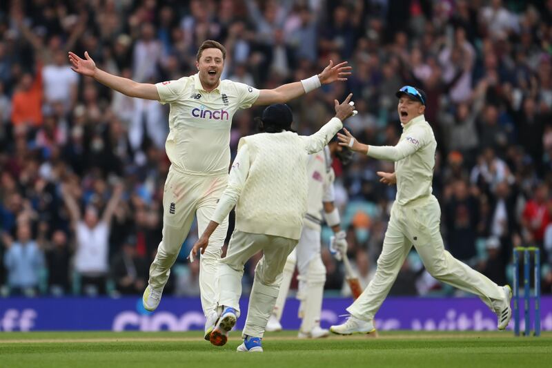 Ollie Robinson – 7. (3-38, 2-105) Maybe it was just the docile nature of the pitch, but it looked as though his workload was finally catching up with him by the end of India’s second innings. Getty