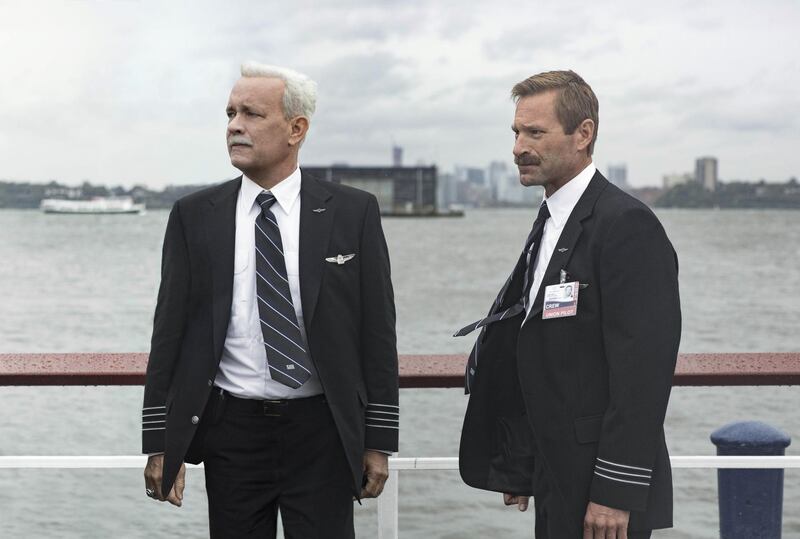 Tom Hanks and Aaron Eckhart in Sully. Courtesy Warner Bros. Entertainment