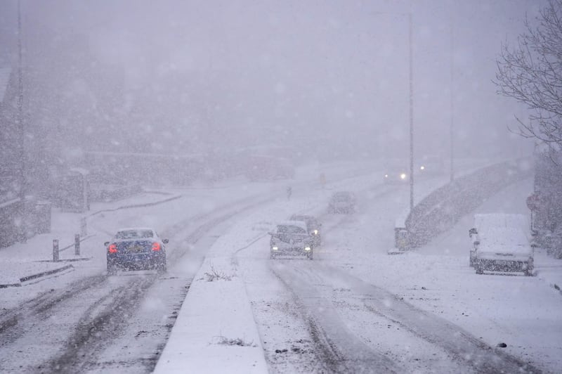 Heavy snow makes driving conditions treacherous. Christopher Furlong/Getty Images