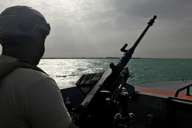 A UAE sailor patrols Al Mokha port in Yemen. Reuters