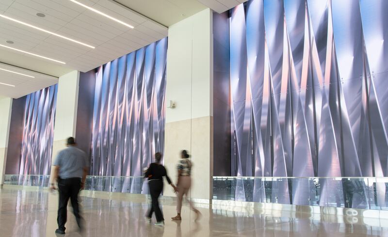 Orlando International Airport's new Terminal C has opened with interactive artwork and nature-inspired visuals. Photo: Gentelhomme