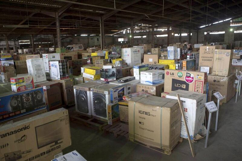 Jumia's enormous warehouse stocks everything from kitchen utensils to books. Joe Penney / Reuters