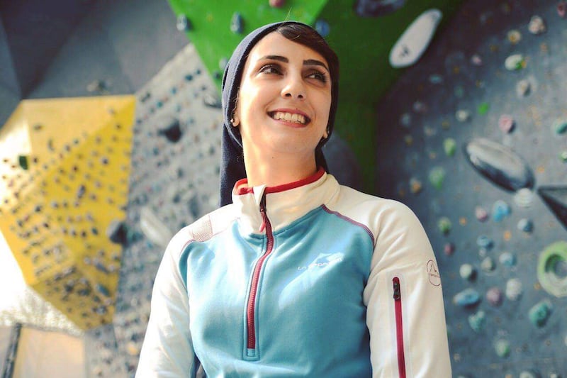 Iranian sport climber Elnaz Rekabi has won more than 80 medals in her career. Photo: Facebook