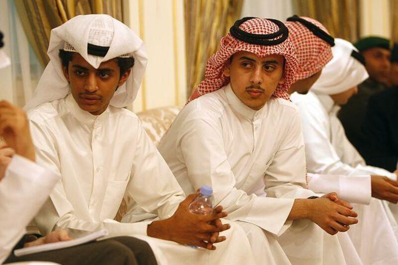 The Kuwaitis Hamad Mohamed Mahdi al Agami and Bandar Hathal Musen al Harbi are adapting to life at Zayed University after arriving as part of its first group of foreign students.