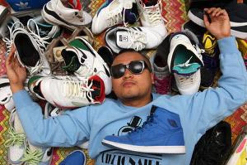 The rapper Young Vaughn has been collecting sneakers since he was little.
