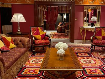 The living room of the Burj Al Arab's royal suite. Photo: Janice Rodrigues