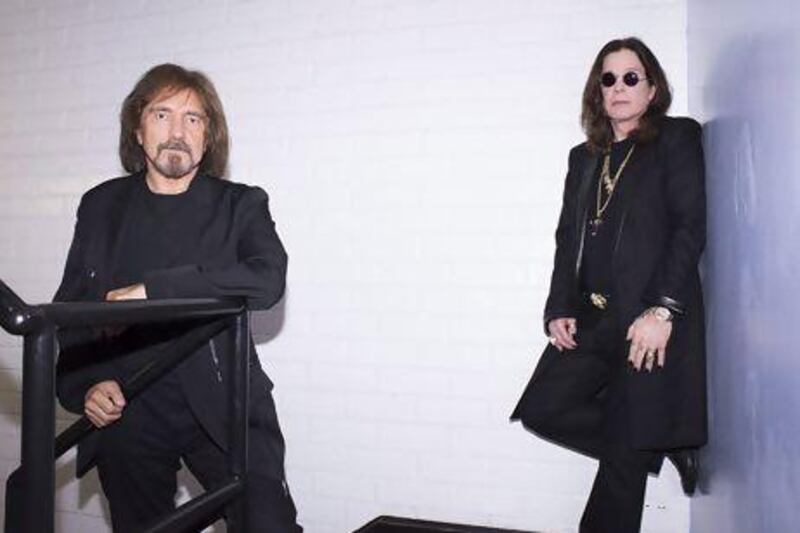 Ozzy Osbourne, right, and Geezer Butler of the rock band Black Sabbath. AP