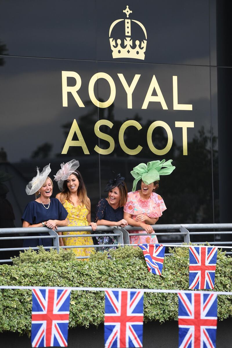 Racegoers enjoying the Queen Anne Enclosure on day two of Royal Ascot.