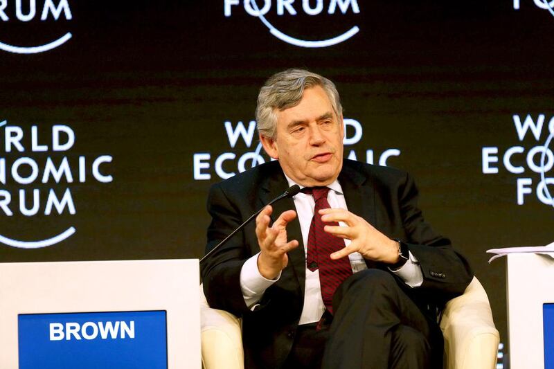 Gordon Brown, the head of the World Economic Forum’s infrastructure initiative, emphasised that infrastructure investment provided healthy returns for investors when managed properly. Salah Malkawi for The National