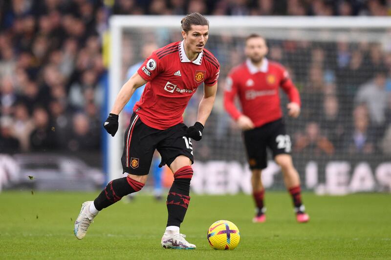 Manchester United's Marcel Sabitzer. AFP