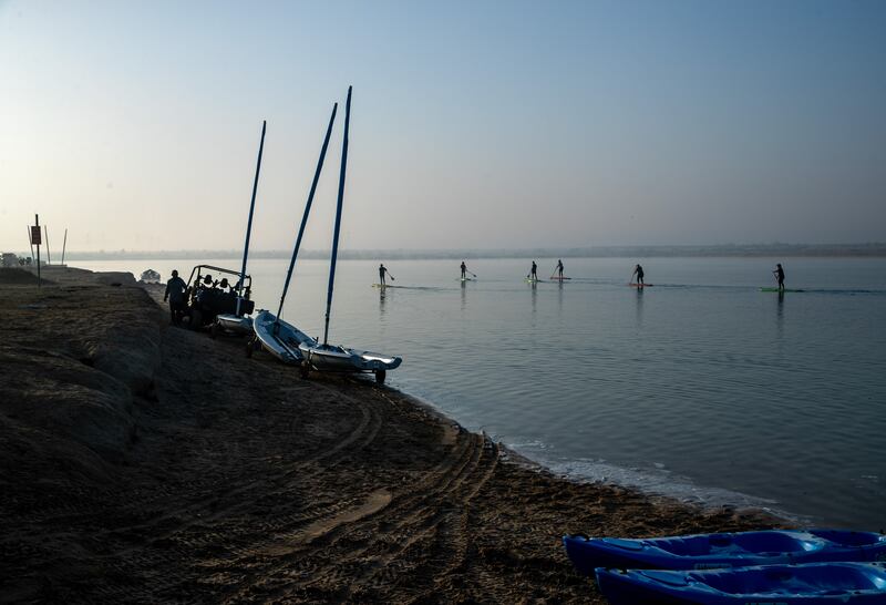 It's not just the pupils who take part. The school hosts parent groups for morning stand-up paddle boarding and kayaking sessions.