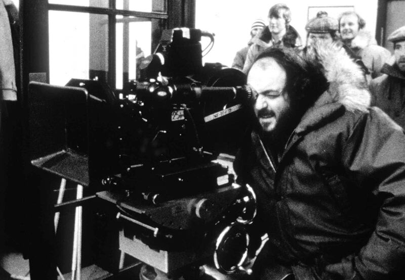 FILE - In this undated photo, American director Stanley Kubrick shoots on the set of the film "The Shining" at his home in England. The New York Times reports the Museum of the City of New York will showcase Kubrickâ€™s photographs for Look magazine in a new exhibit opening May 3 and running until late October 2018. (AP Photo/File)