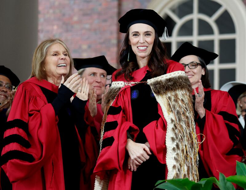 Ms Ardern spoke at Harvard University's commencement ceremony last Thursday. AP