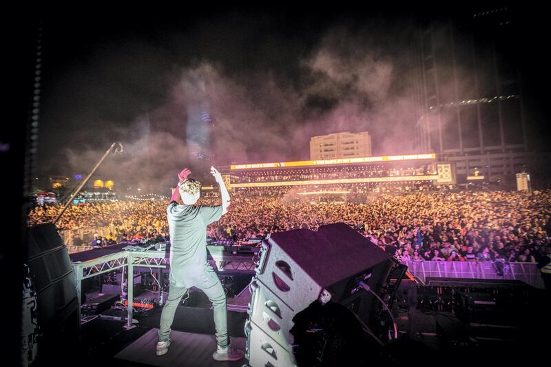 Martin Garrix ends the evening with a storming set at RedFestDXB. Courtesy Arabian Radio Network
