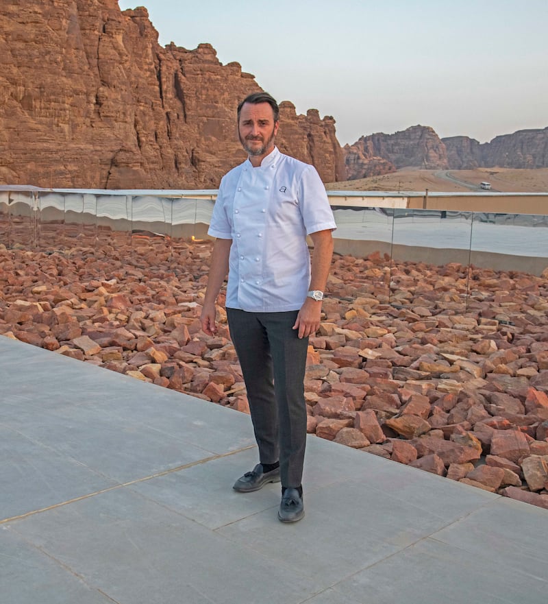 The menu and venue is inspired by Al Ula and the surrounding landscape